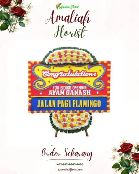 Sewa Papan Bunga Macang Manis